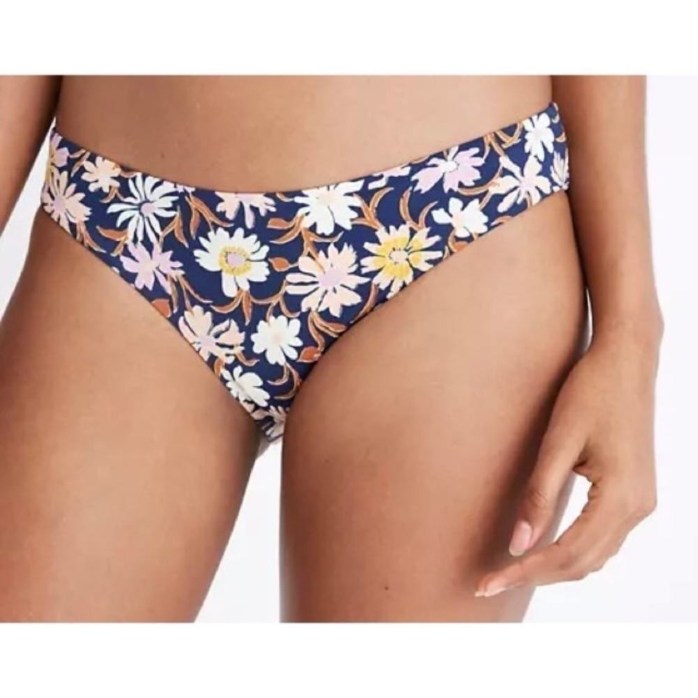 NWT MADEWELL Second Wave Bikini Bottoms in Wildflower Garden